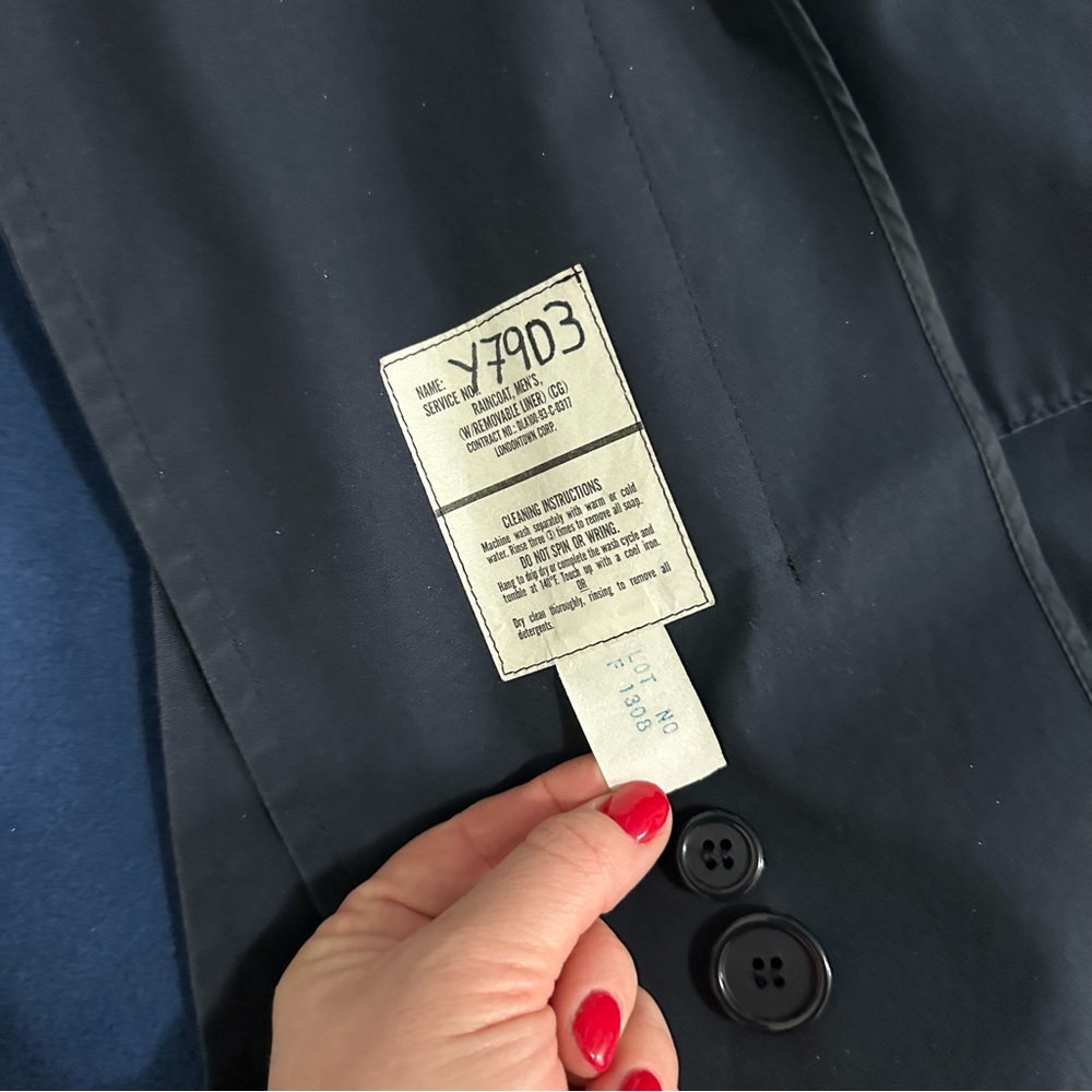 Vintage London Fog Maincoats VTrench Coat Size 44 Reg - Picture 10 of 11